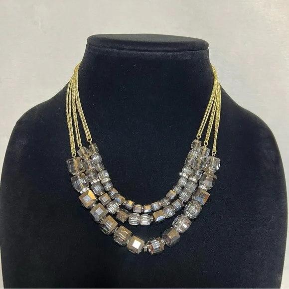 Kenneth Cole New York Multi-Strand Crystal Necklace - Picture 1 of 3